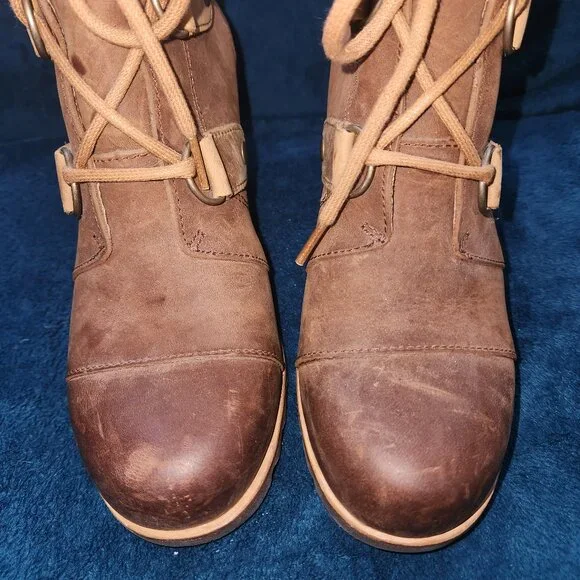 ✨ SOREL “Joan of Arctic Wedge” Waterproof Leather Boots – Women’s Size 7 (NWOT) - Picture 8 of 16